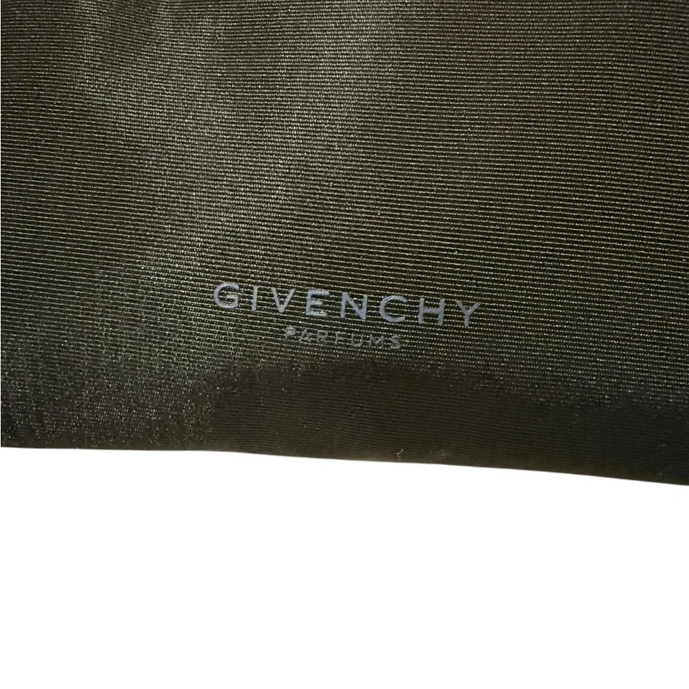 Givenchy perfume toiletry Bag with double zipper with two compartments black